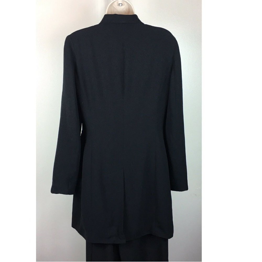 New York & Co Black Button Down Coat Size 8 Two Pockets Contemporary - Picture 5 of 8